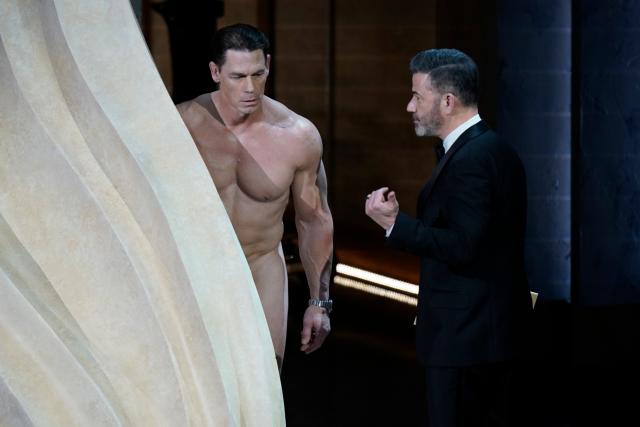 Nearly Naked John Cena Presents Oscar For Best Costume Design